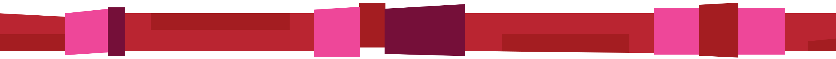A colored bar to separate sections in the website