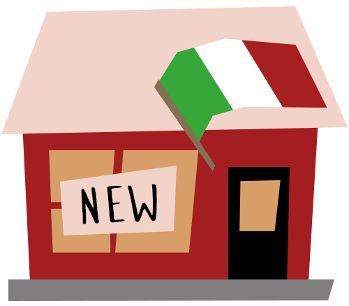 Italia restaurant illustration