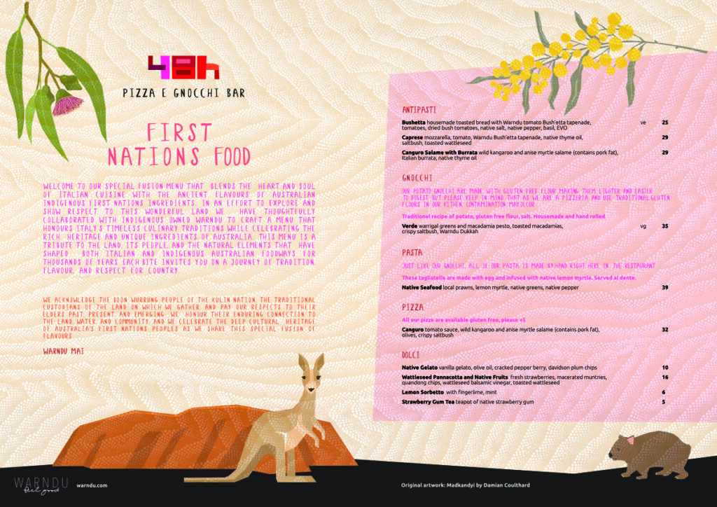 First Nations Menu