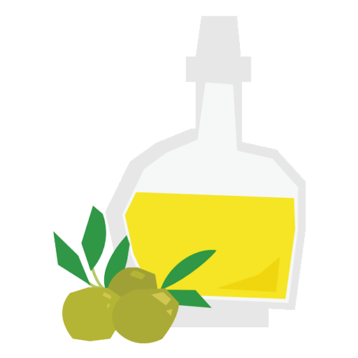A bottle of oil illustraion